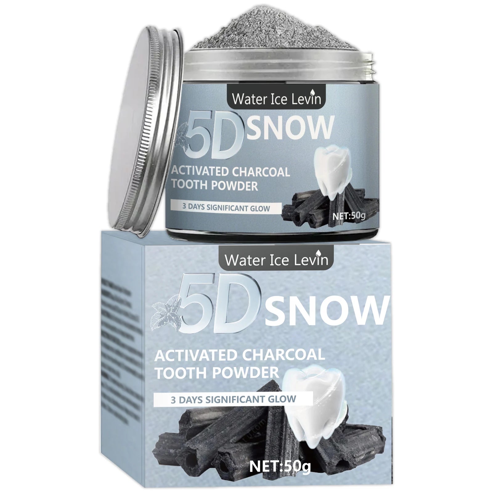Bamboo Charcoal Teeth Whitening Powder