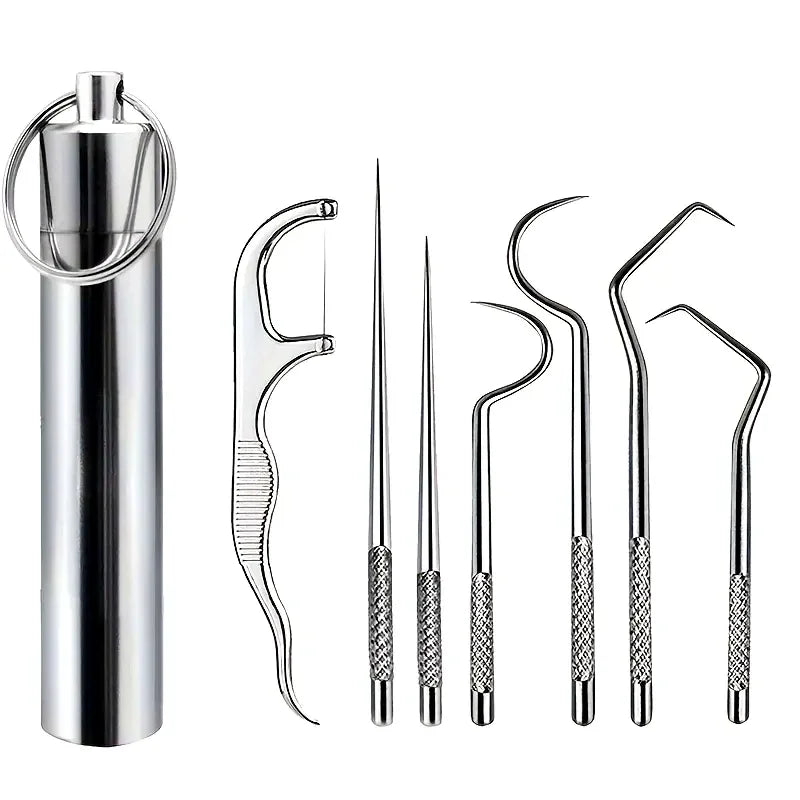 Auralis Stainless Steel Portable Teeth Cleaning Set